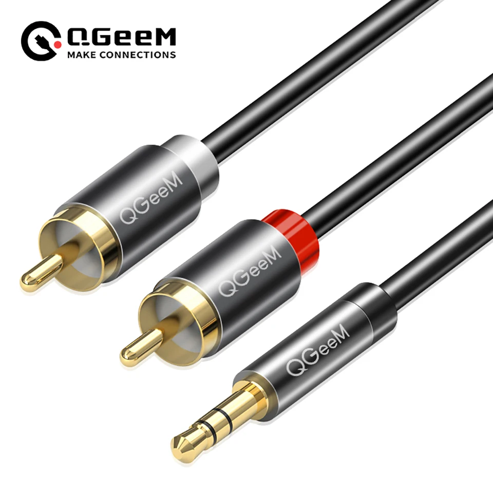 Home Cinema Player - QGeeM RCA Cable 2RCA to 3.5