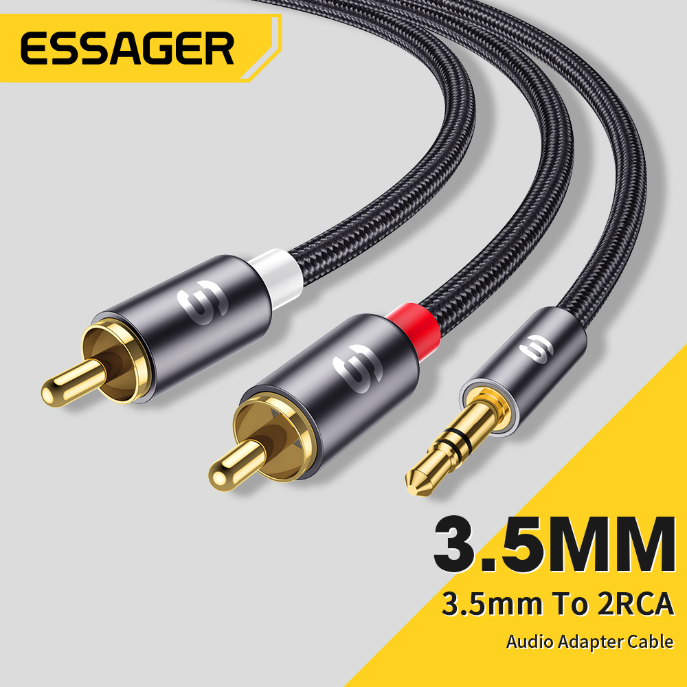 Home Cinema Player - Essager RCA Audio Cable Stereo 3.5mm