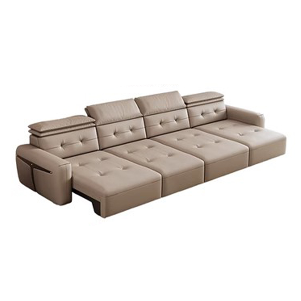 Home Cinema Usa - MINGDIBAO Genuine Leather Electric Convertible Sofa