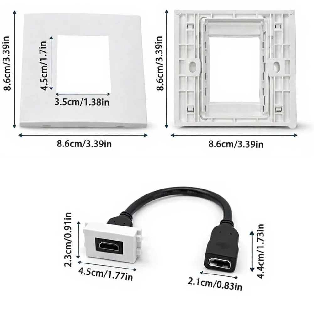 Dual Port Wall Plate With Pigt - Home Cinema Setup ulasan dan harga