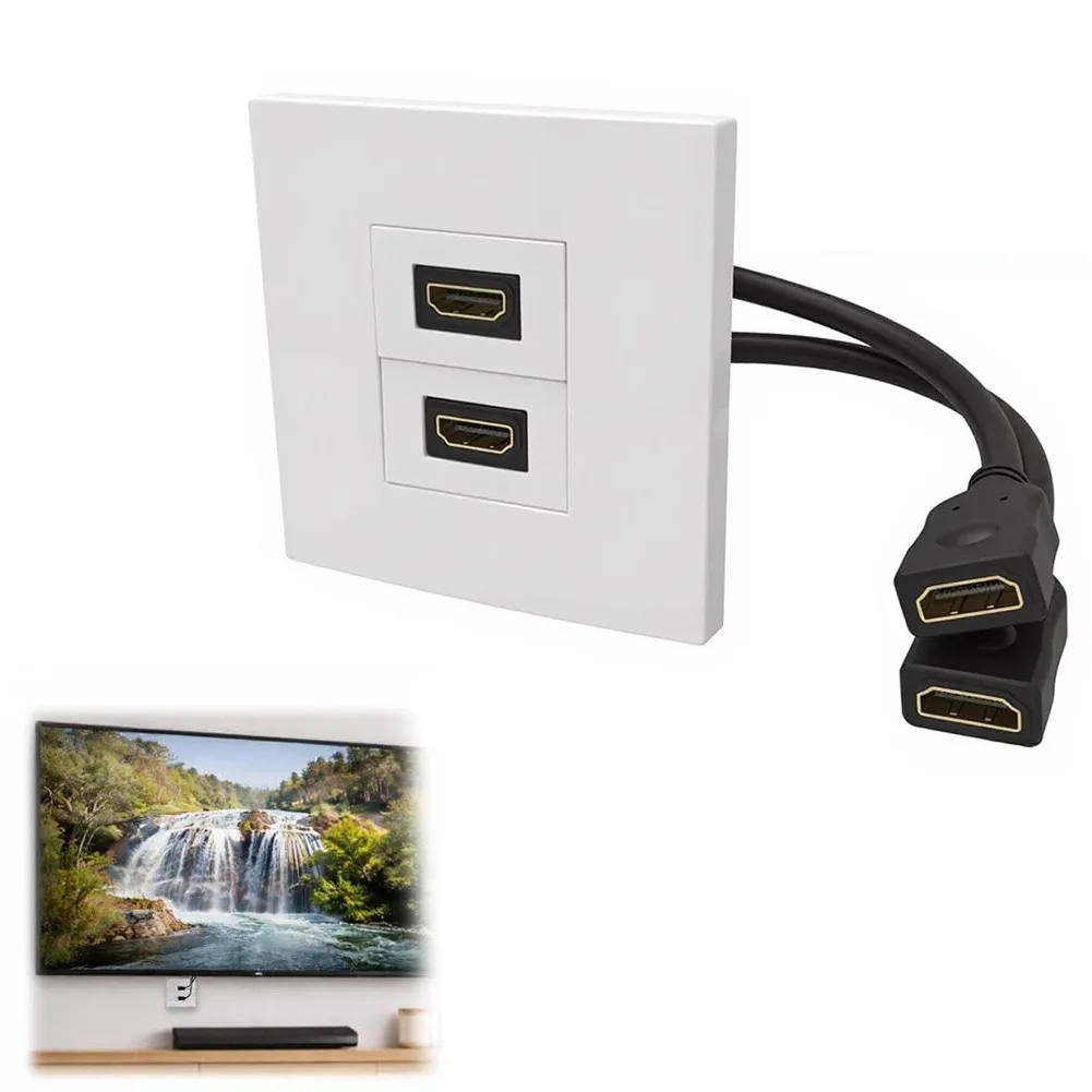 Dual Port Wall Plate With Pigt - Home Cinema Setup ulasan dan harga