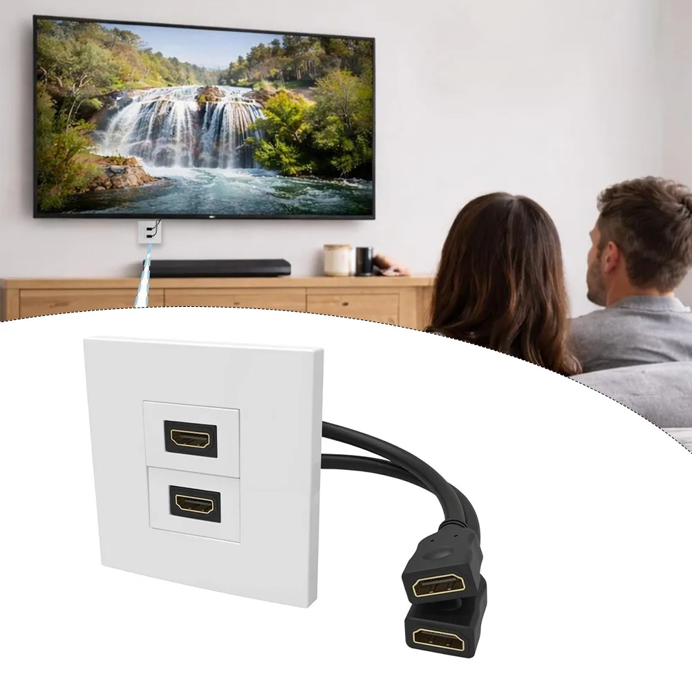 Dual Port Wall Plate With Pigt - Home Cinema Setup ulasan dan harga