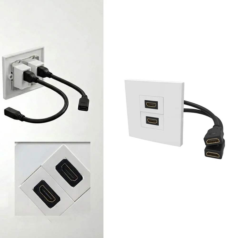 Dual Port Wall Plate With Pigt - Home Cinema Setup ulasan dan harga