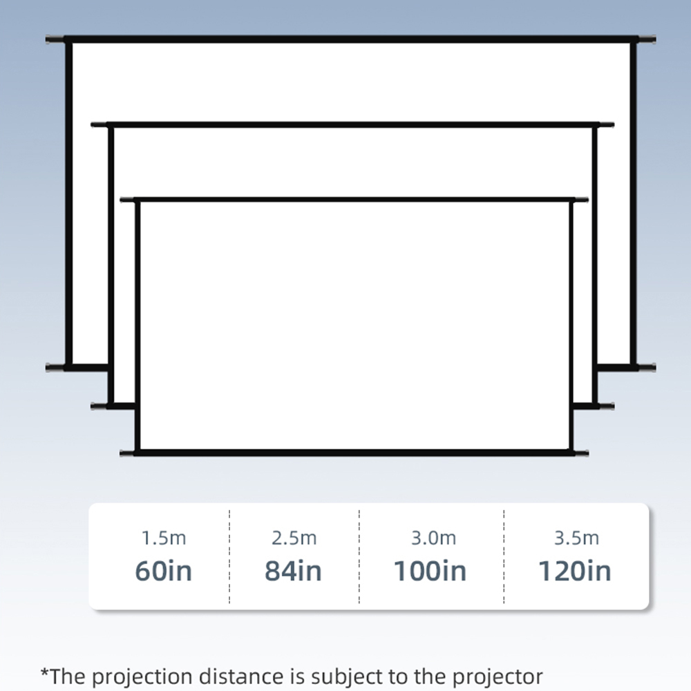 VEIDADZ Projector Screen Wall  - Home Cinema Blanc ulasan dan harga