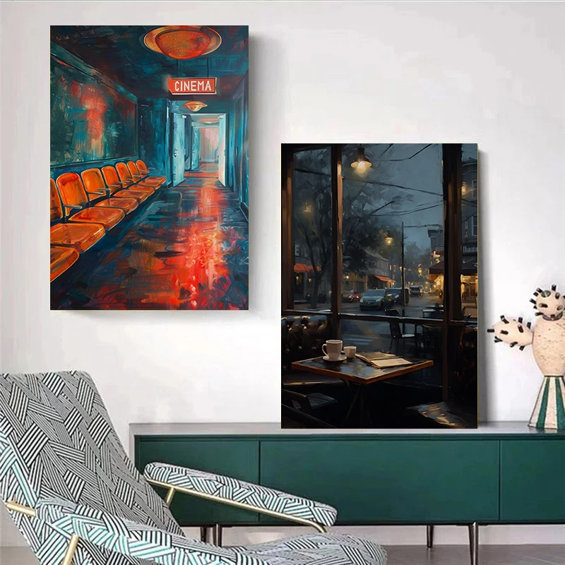 1pc frameless Moody Vintage Ni - Home Cinema Usa ulasan dan harga