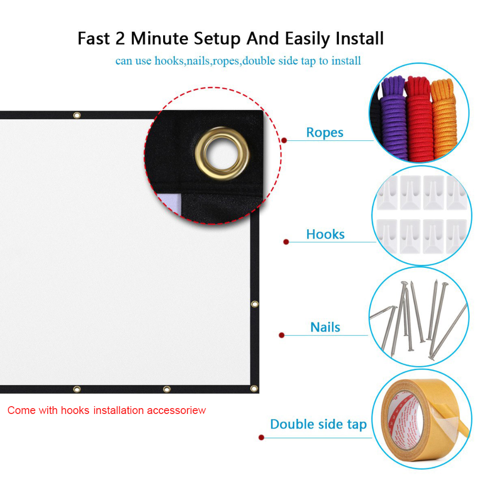 Salange Projection Screen Port - Home Cinema Blanc ulasan dan harga