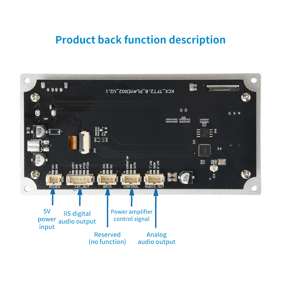2.8 inch TFT Color Screen Blue - Surround Sound Decoder ulasan dan harga