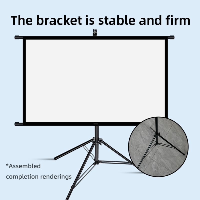 Projector Screen With Stand Fo - Home Cinema Blanc ulasan dan harga