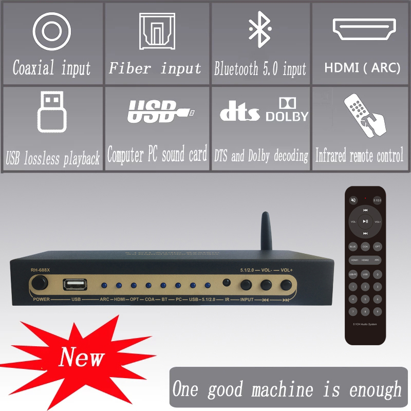 DTS AC3 Digital Audio 5.1 Deco - Surround Sound Decoder ulasan dan harga