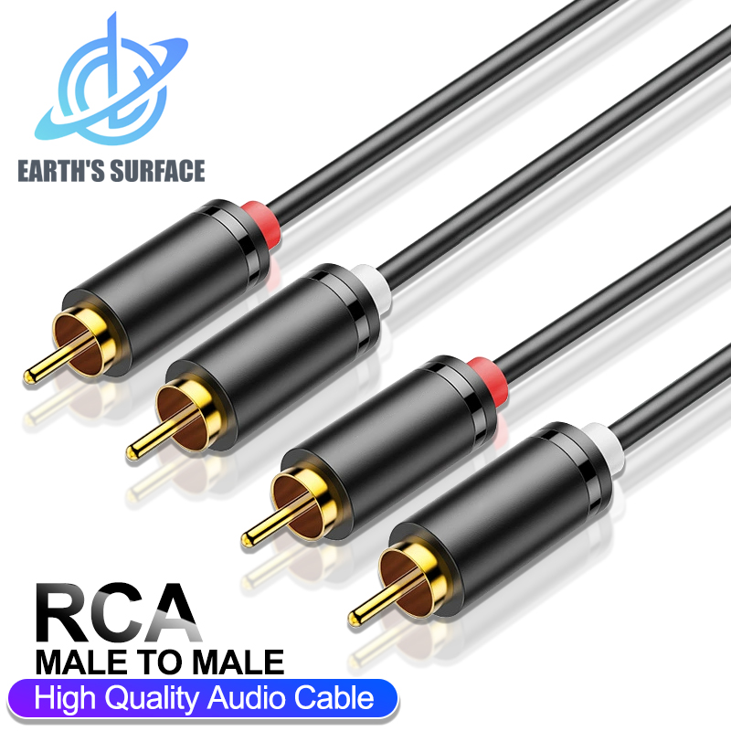 HIFI Stereo RCA Cable 2RCA to  - Home Cinema Player ulasan dan harga