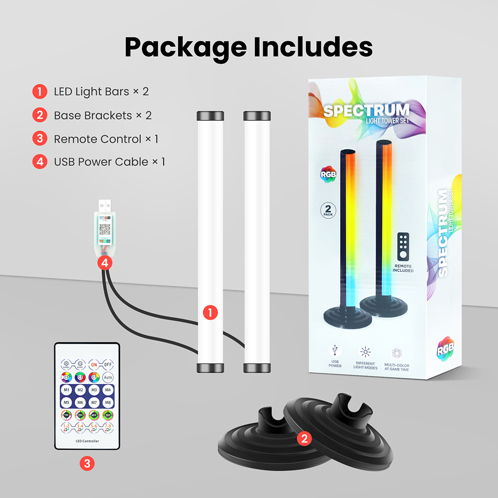 5V Smart LED Corner Floor Lamp - Home Cinema Tv ulasan dan harga