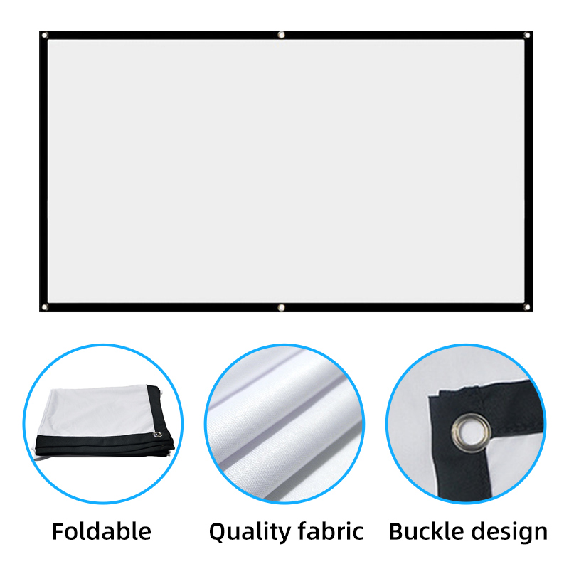 16:9 Compact Lightweight Folda - Home Cinema Blanc ulasan dan harga