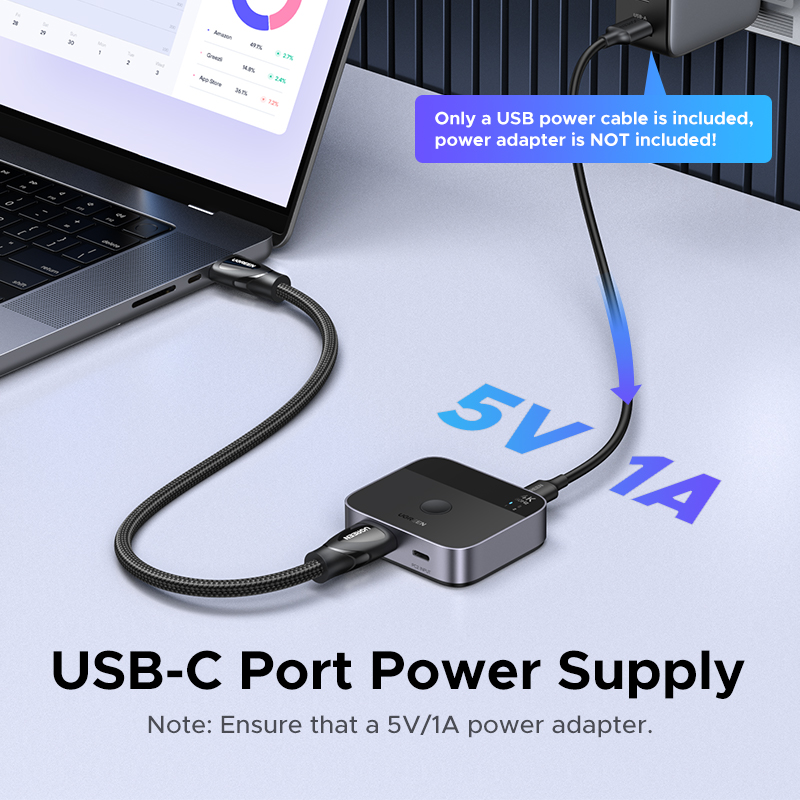 UGREEN HDMI USB C Switch 2 in  - Home Cinema Player ulasan dan harga
