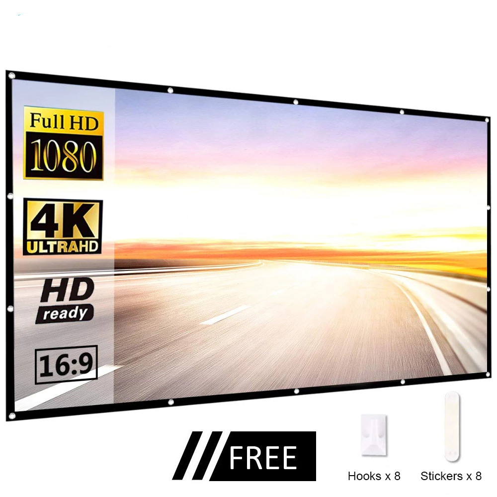 60 84 100 120 150 Inch Project - Home Cinema Blanc ulasan dan harga