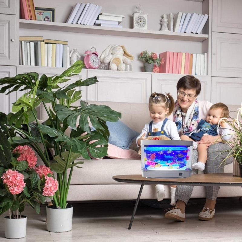   Simulation Aquarium Fish Dec - Home Cinema Led ulasan dan harga