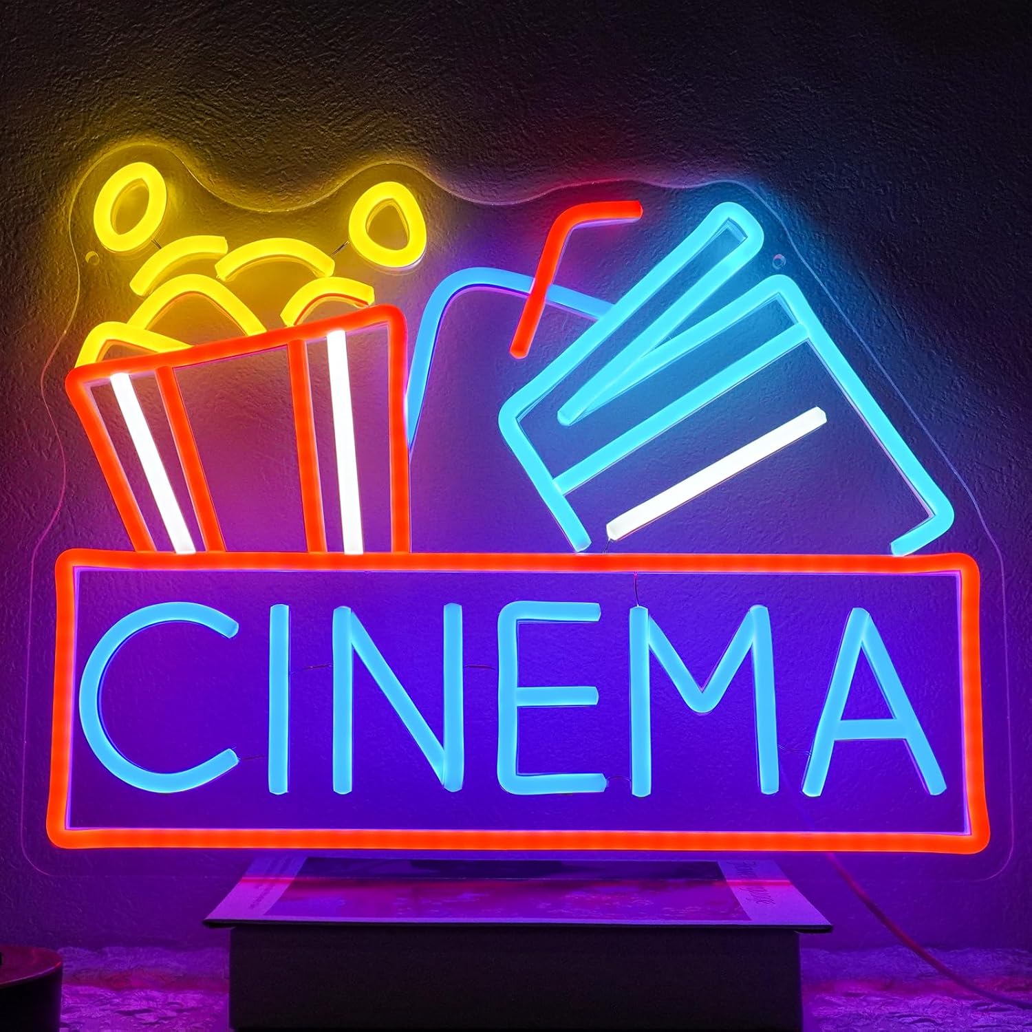 Cinema Neon Sign USB Powered L - Home Cinema Setup ulasan dan harga