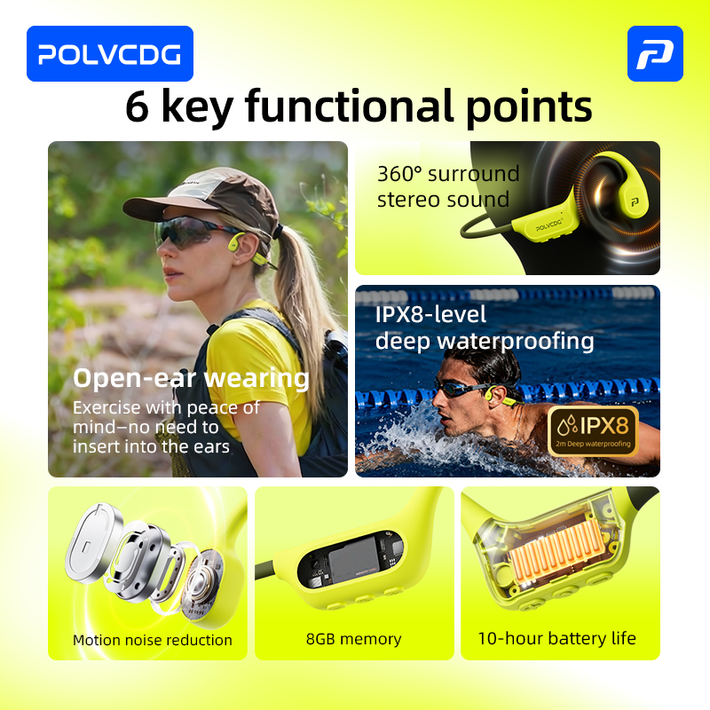POLVCDG 8G Memory Bone-Conduct - Home Cinema Amazon ulasan dan harga