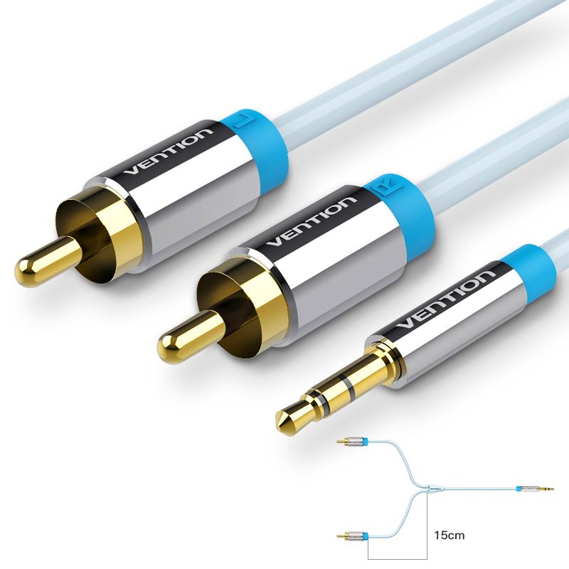 Vention RCA Cable 3.5 to 2rca  - Home Cinema Player ulasan dan harga