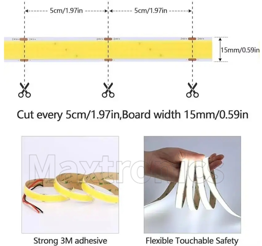 DC24V 5M 960LEDs/m COB LED Str - Home Cinema Led ulasan dan harga